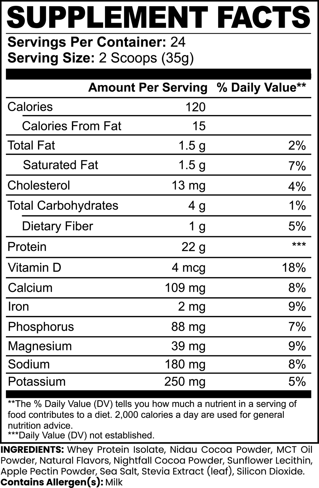 EVERWELL Advanced 100% Whey Protein Isolate (Chocolate)