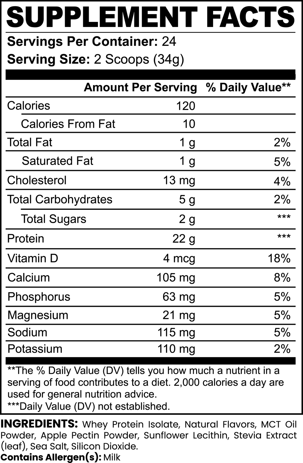 EVERWELL Advanced 100% Whey Protein Isolate (Vanilla)